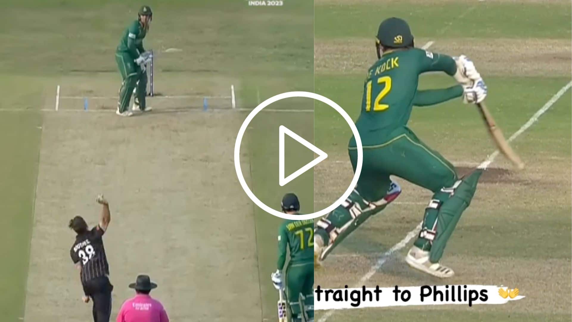 [Watch] Quinton de Kock Departs To A Magical Off-Cutter From Tim Southee